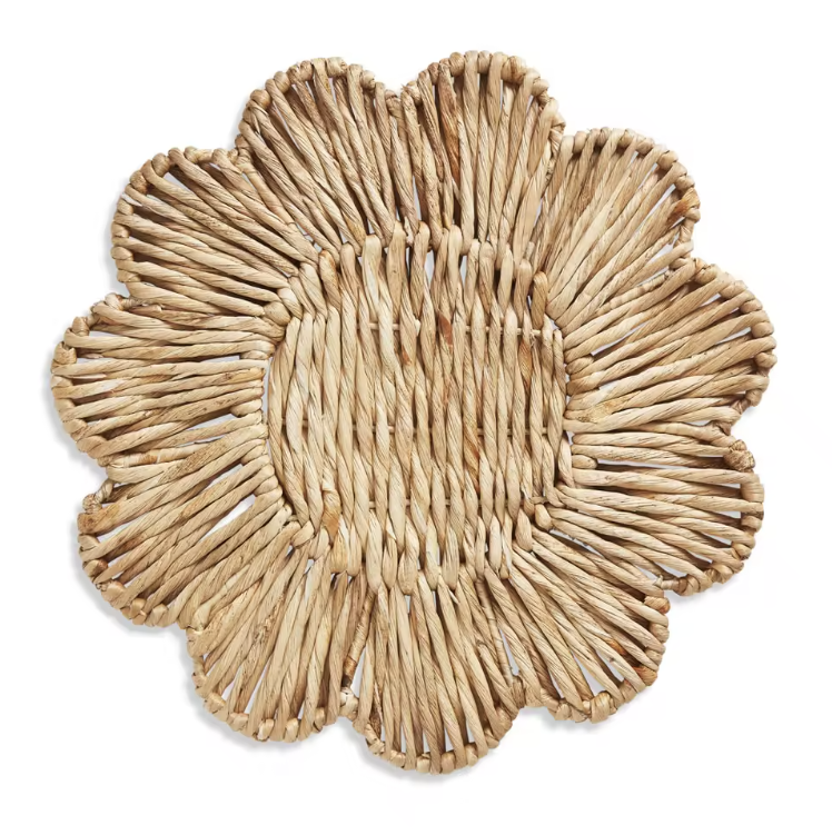 Flower Rattan Charger